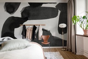 Fototapet, Wiggle Shapes, Graphite, Rebel Walls