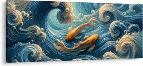Tablou - Pești aurii (120x50 cm)