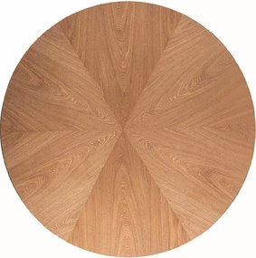 Masa rotunda de dining ANGEL 120x120 cm, decor stejar