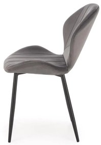 Scaun K538 velvet gri H85 cm