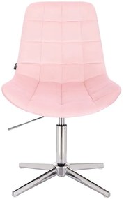 HR590CROSS Scaun Roz din Catifea