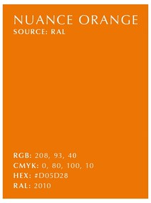 Lustră portocalie LED cu abajur din metal ø 43 cm Asteria Medium – UMAGE