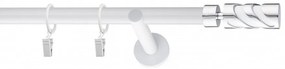 Galerie SIMPLA PRINDERE PERETE PICIOR UNIVERSAL 25 mm FLAMENGO ALB (Alege marime: 320 cm)