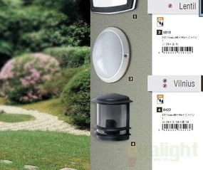 Aplica de perete, Plafonier exterior IP54, diam.27cm, alb Lentil 5810 RX