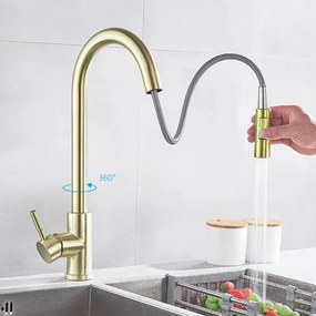 Baterie Bucătărie cu Duș Extractibil, Pipă cu Touch pentru Pornire/Oprire Model BBC4269AU