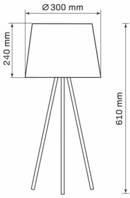 Lampă de masă ELENA 1xE27/20W/230V alb