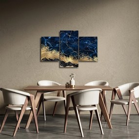 Tablou - Marmură albastru închis (90x60 cm)