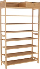 Pantofar KATLEY, bambus natural, lemn, 70x25x117 cm
