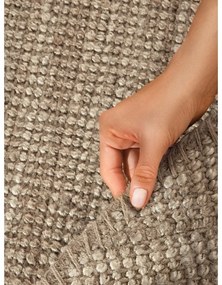 Covor taupe rotund din iută ø 160 cm Bouclé Jaipur – Hanse Home