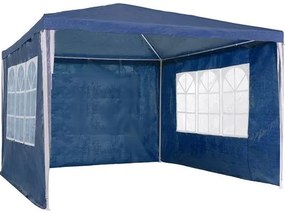 CORT PAVILION DE GRĂDINĂ 3X3 M + 3 PEREȚI BLUE