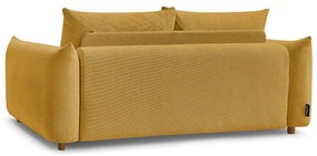 Canapea galbenă extensibilă 214 cm Ernest – Bobochic Paris