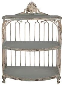Raft verde, din metal, aspect vintage, Verdeau