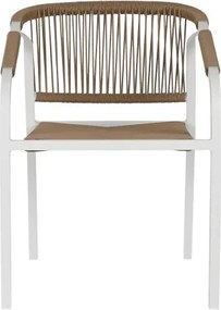 Set dining exterior din aluminiu și rășină, masă + 5 scaune