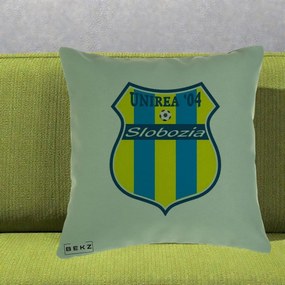 Perna Personalizata Unirea '04 Slobozia Fotbal, 40x40 cm, Verde, Husa Detasabila, Perna Inclusa, BEKZ®