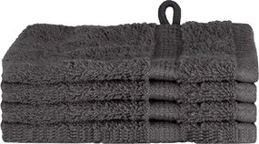 vidaXL Prosop pentru musafiri SOLUND 4 pcs Antracit 15 x 21 cm 550 gsm