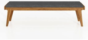 Bancă din stejar cu șezut gri Retro - The Beds