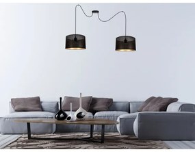 Lustră pe cablu ALDO 2xE27/60W/230V neagră