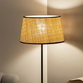 Brilagi - Lampă de podea LED CERIA 1xE27/40W/230V Ø 35 cm bej/negru
