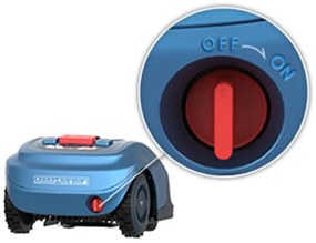 Robot de tuns gazon/iarba HOOKII Neomow S, Pentru până la 1000 m², 60 dB, Wi-Fi, 4G, Bluetooth, Autonomie pana la 120 min, Albastru