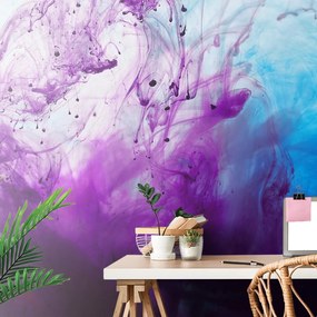 Tapet abstracție magică violet-albastră