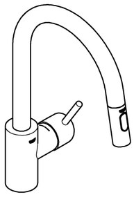 GROHE 31483002 - Baterie pentru chiuvetă CONCETTO, crom lucios