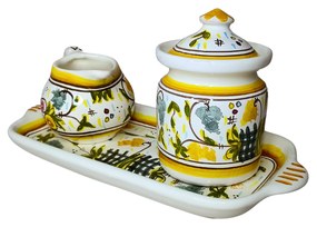 Set ceramică servit ceai/cafea model lusitan