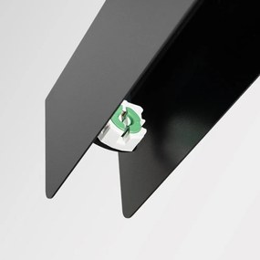 Lustră neagră LED din metal Nebula – Sollux