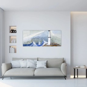 Tablou cu pictura farului (120x50 cm)