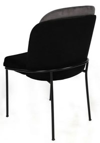 Set de scaune de sufragerie Dore Grey and Black, 2buc.