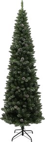 HOMCOM Brad de Crăciun Înzăpezit Înalt, 980 de Ramuri, Ø80x225 cm, Verde | Aosom Romania