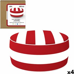 Puf gonflabil Aktive Cu dungi Colonial 53 x 23 x 53 cm (4 Unități)