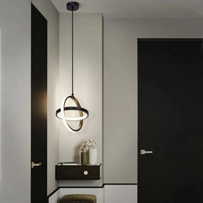 Aplica Led suspendata, Elit'S, Reia S, 26w Negru