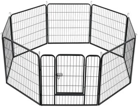 Juskys Pix metalic pentru catelusi -160x160x80cm