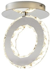 Lustra LED aplicata design modern Girona crom