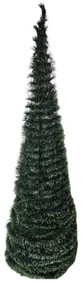 Brad artificial de Craciun pliabil NOVOKIDS Pop-up Tree, Cu ace lungi, Coroana bogata, Inaltime 150 cm, Suport inclus, Pom de Craciun, Ecologic, Verde
