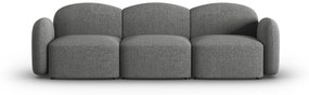 Canapea Blair cu 3 locuri si tapiterie din tesatura structurala, gri