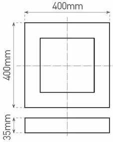 Plafonieră LED FENIX LED/32W/230V 3800K 40 cm alb