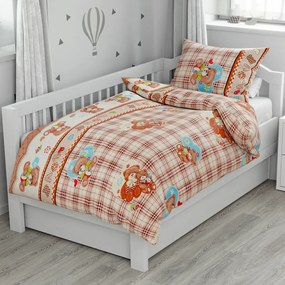 Lenjerii din bumbac pentru patut Culoare maro, TEDDY LOVE