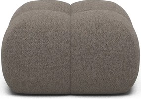 Puf Tapitat Covio 85x85x52 cm, maro Bouclé – Royal 20