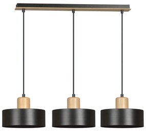 Lustră pe cablu TORIN 3xE27/15W/230V negru