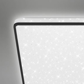 Briloner 3748-415 - Plafonieră LED STAR SKY LED/15W/230V 27x27 cm neagră