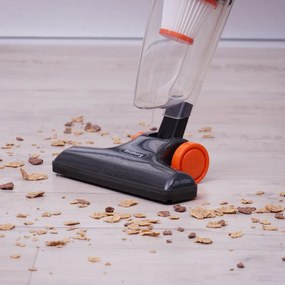 Aspirator vertical Rosberg R51001A, 600W, 800 ml, Filtru HEPA, Manual, Negru