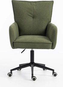 HR250K Scaun Zsályazöld Prémium Kordbársony Bază Neagră