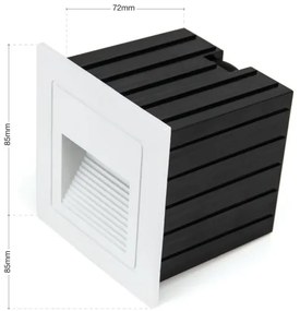 Corp de iluminat LED încorporat Orion AL 11-1217 LORO LED/2W/230V IP65 alb