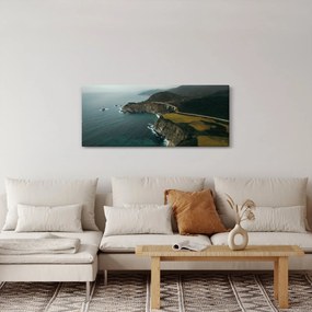 Tablou - Stânci în ocean (120x50 cm)