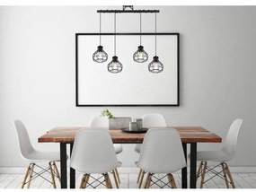 Lustra cu 4 pendule design modern Clastra negru 15388-4D GL