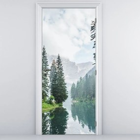 Fototapet pentru ușă - Lacul montan (95x205cm)