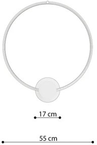 Thoro TH.222 - Plafonieră LED RIO LED/21W/230V CRI98 3000K Ø 55 cm auriu