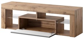 Dulap TV Bionca (cu iluminat) (stejar lancelot + gri). 1098607