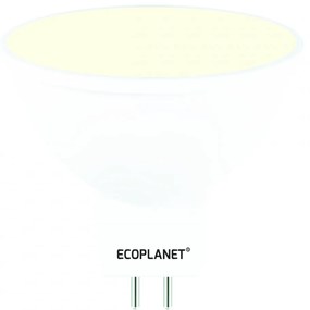 Set 10 Buc - Bec LED Ecoplanet MR16 GU5.3, 6W (35W), 480 LM, G, lumina neutra 4000K, Mat Lumina neutra - 4000K, 10 buc